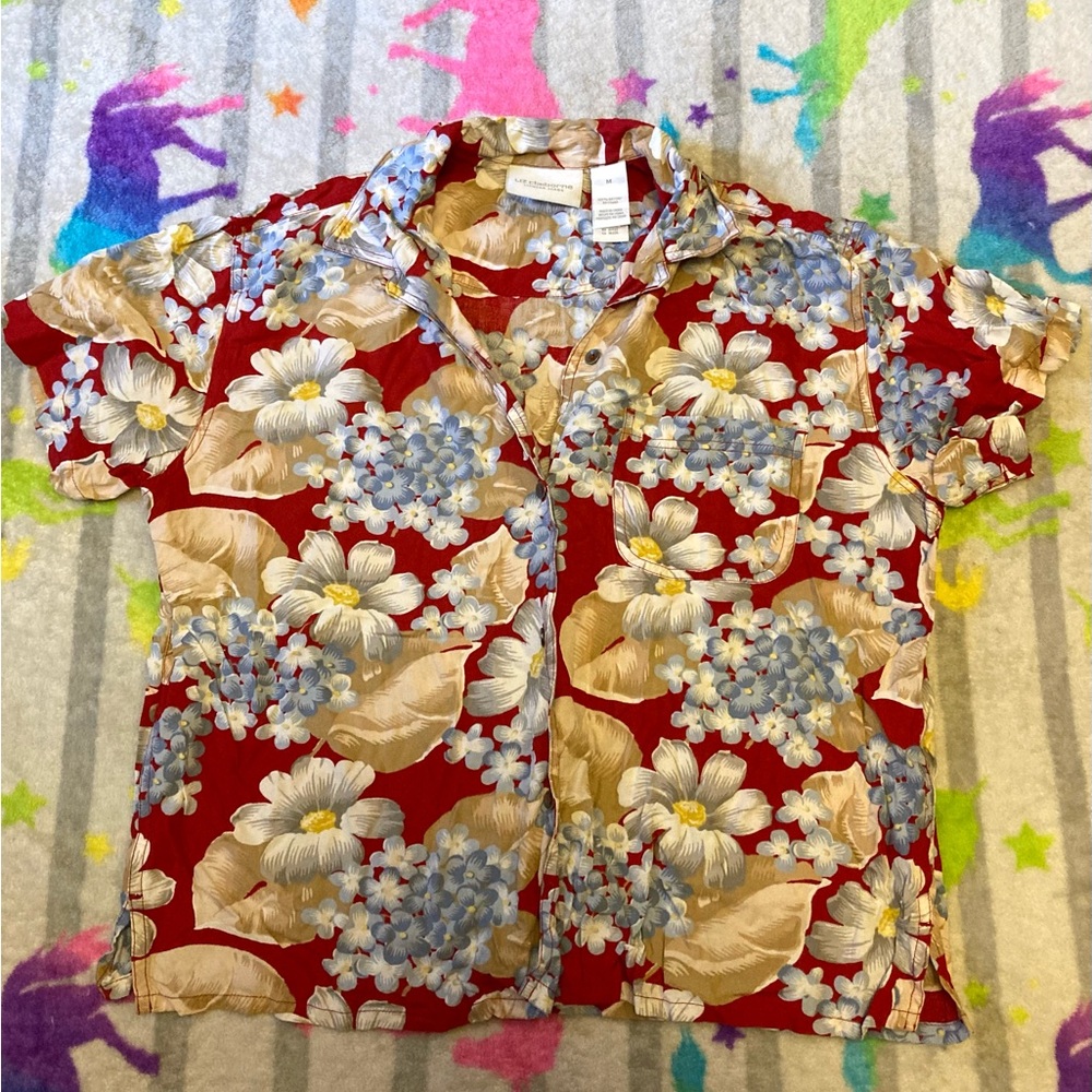 🌼Liz Claiborne Button Down Grandma Core Shirt, size Medium